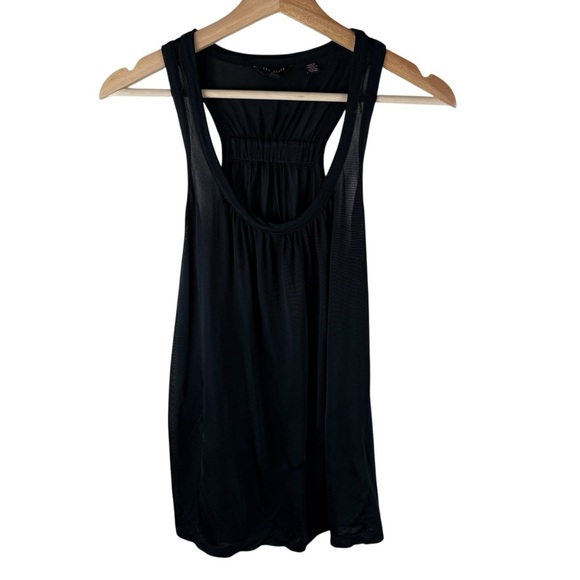 Ted Baker London black Skylon racer back tank top Size 2 - Picture 4 of 9